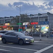 Local restaurants along a street